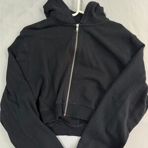 ALO Yoga Black Zip-Up Hoodie